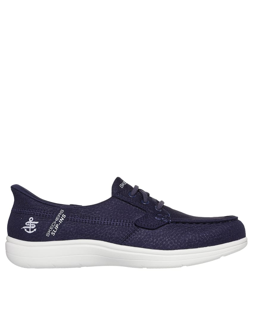 Skechers Slip-Ins: On-The-Go Flex Radiant - Brooklyn - NAVY/SILVER slider