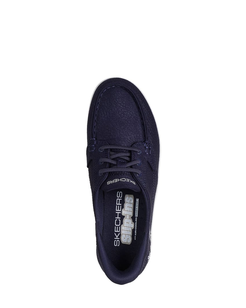 Skechers Slip-Ins: On-The-Go Flex Radiant - Brooklyn - NAVY/SILVER slider