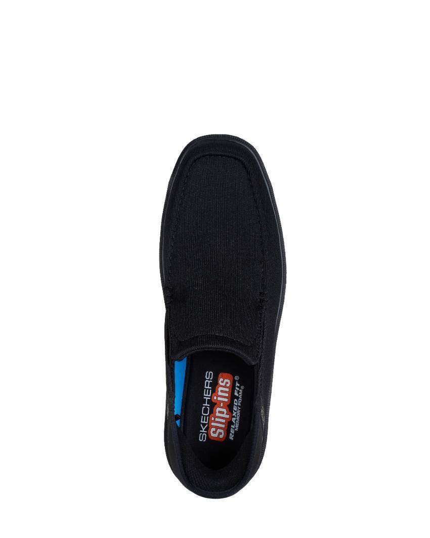 Skechers Slip-Ins Relaxed Fit: Caswell - Knitson - BLACK slider