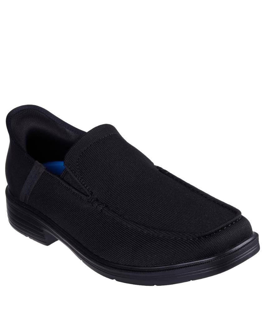 Skechers Slip-Ins Relaxed Fit: Caswell - Knitson - BLACK