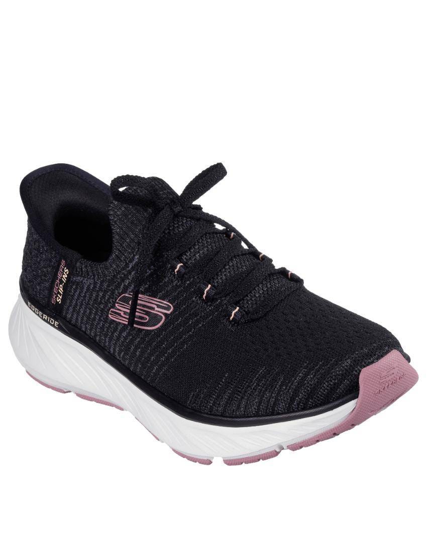 Skechers Slip-Ins Relaxed Fit: Edgeride - BLACK/PINK slider