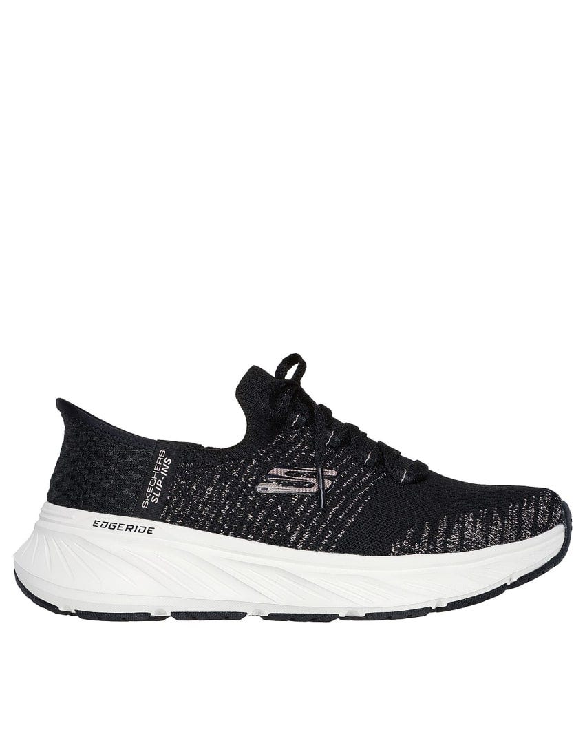 Skechers Slip-Ins Relaxed Fit: Edgeride - Starlight - BLACK/ ROSE GOLD slider