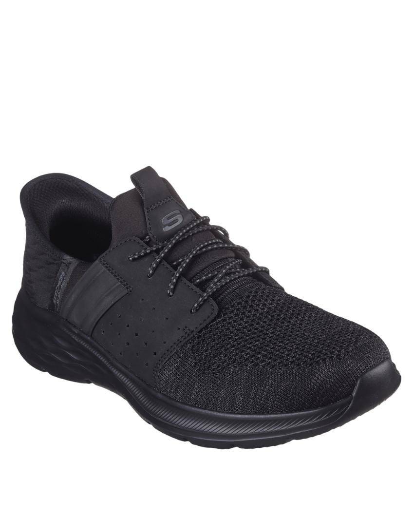 Skechers Slip-Ins: Relaxed Fit: Garner - Newick - BLACK/BLACK slider