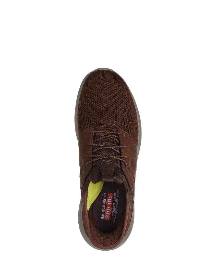 Skechers Slip-Ins Relaxed Fit: Garner - Newick - DARK BROWN / SYNTHETIC slider