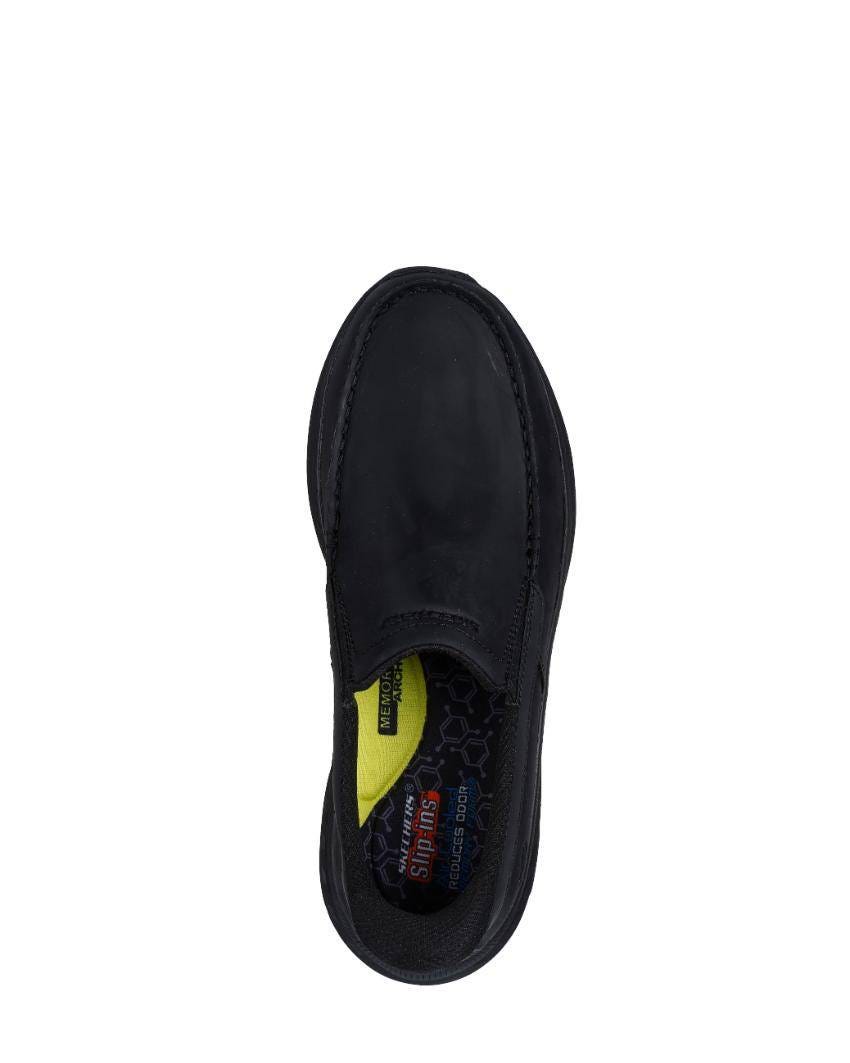 Skechers Slip-Ins Relaxed Fit: Pollard - Osgood Extra Wide Fit - BLACK slider