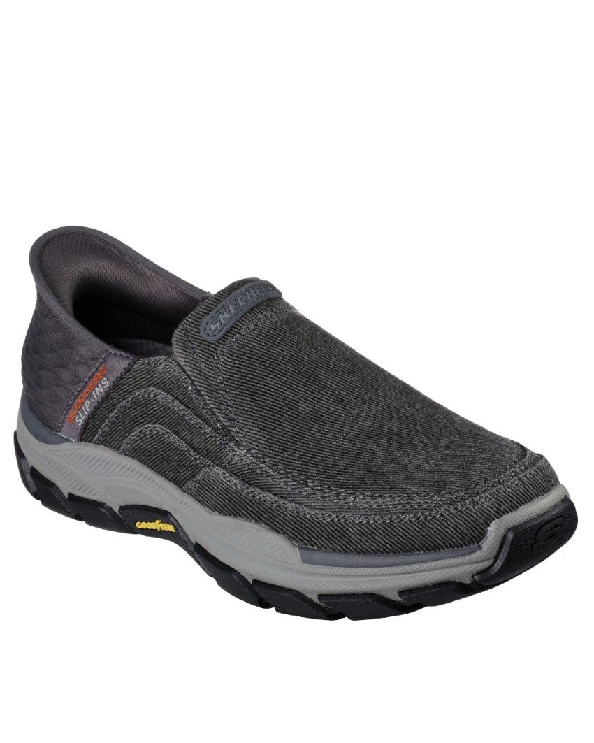 Skechers Slip-Ins Relaxed Fit: Respected - Holmgren - CHARCOAL slider