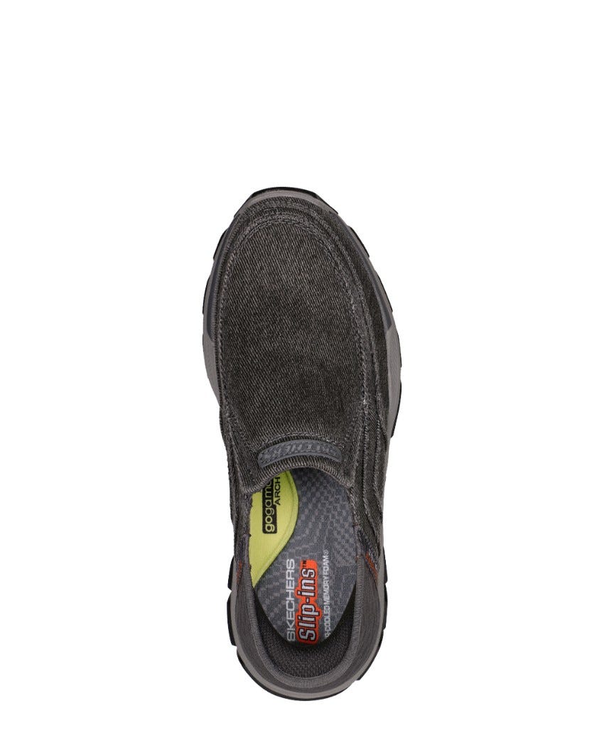 Skechers Slip-Ins Relaxed Fit: Respected - Holmgren - CHARCOAL slider