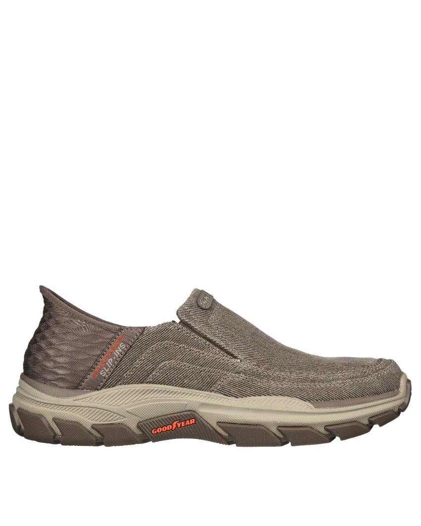 Skechers Slip-Ins Relaxed Fit: Respected - Holmgren Extra Wide Fit - TAUPE slider