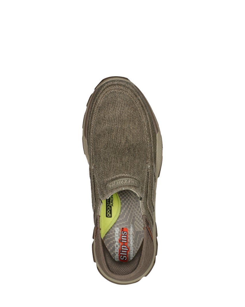 Skechers Slip-Ins Relaxed Fit: Respected - Holmgren Extra Wide Fit - TAUPE slider