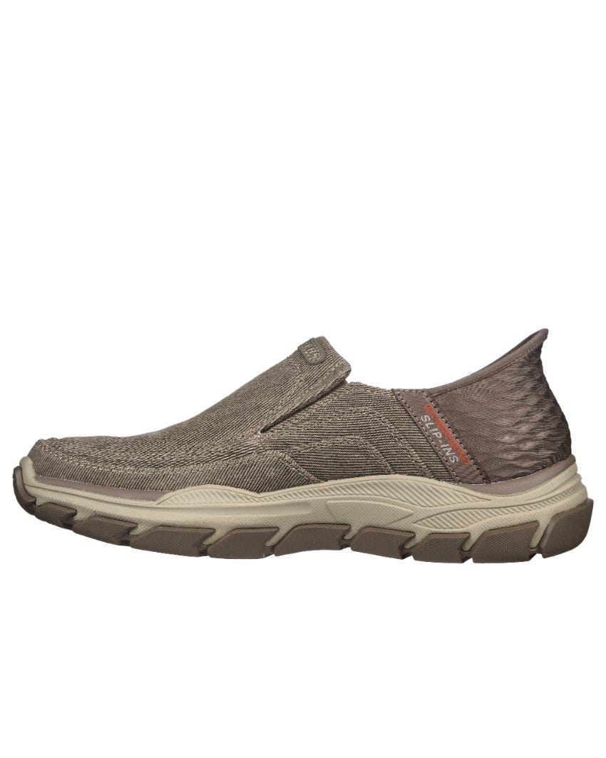 Skechers Slip-Ins Relaxed Fit: Respected - Holmgren Extra Wide Fit - TAUPE slider