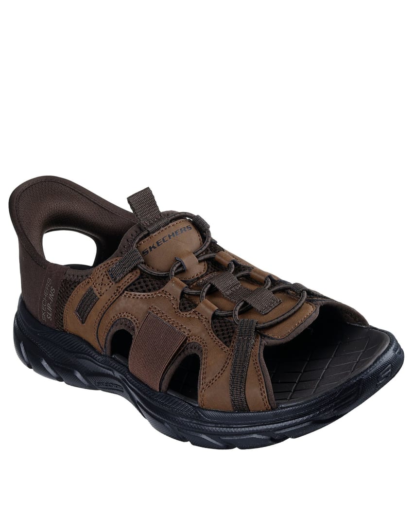 Skechers Slip-Ins Relaxed Fit: Revolted - Merrick - DARK BROWN