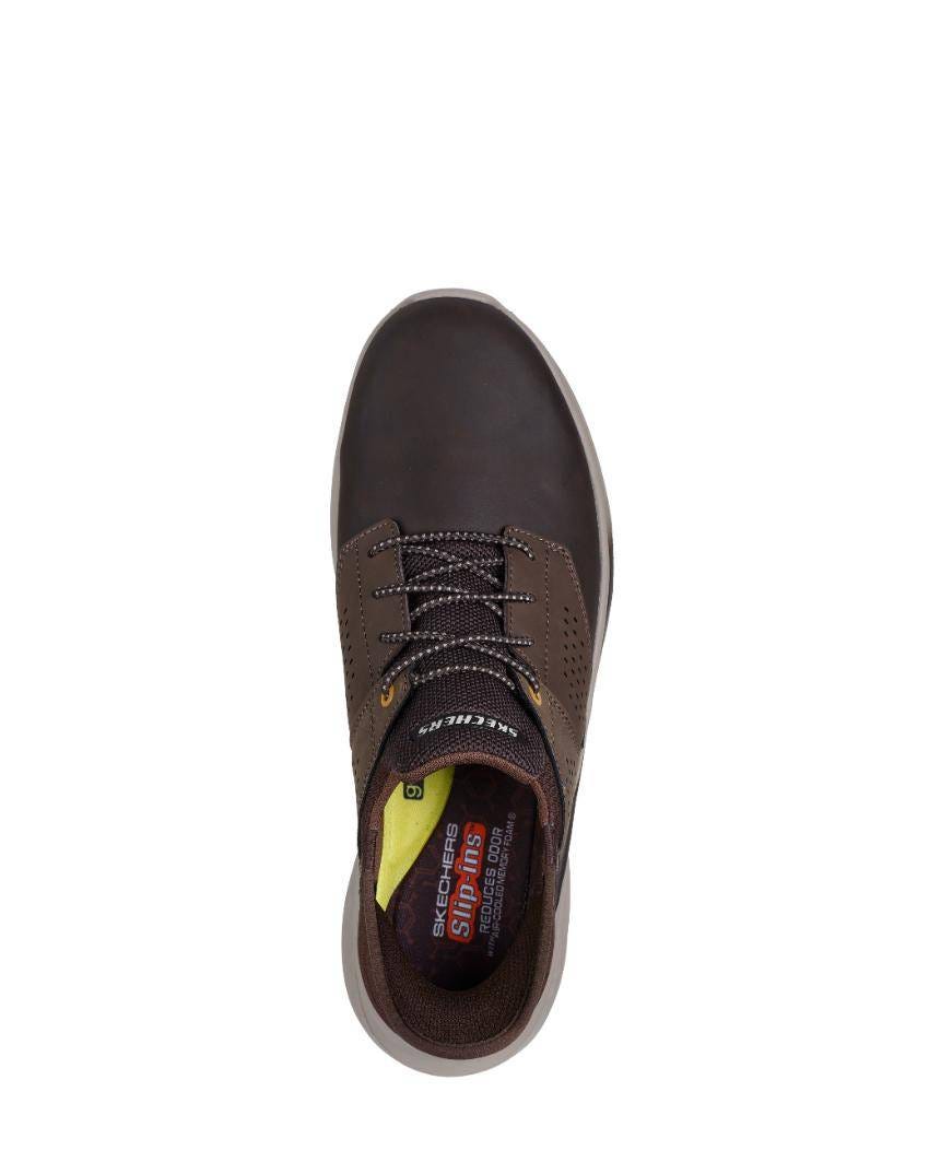 Skechers Slip-Ins Relaxed Fit: Sladde - Macklin - CHOCOLATE slider