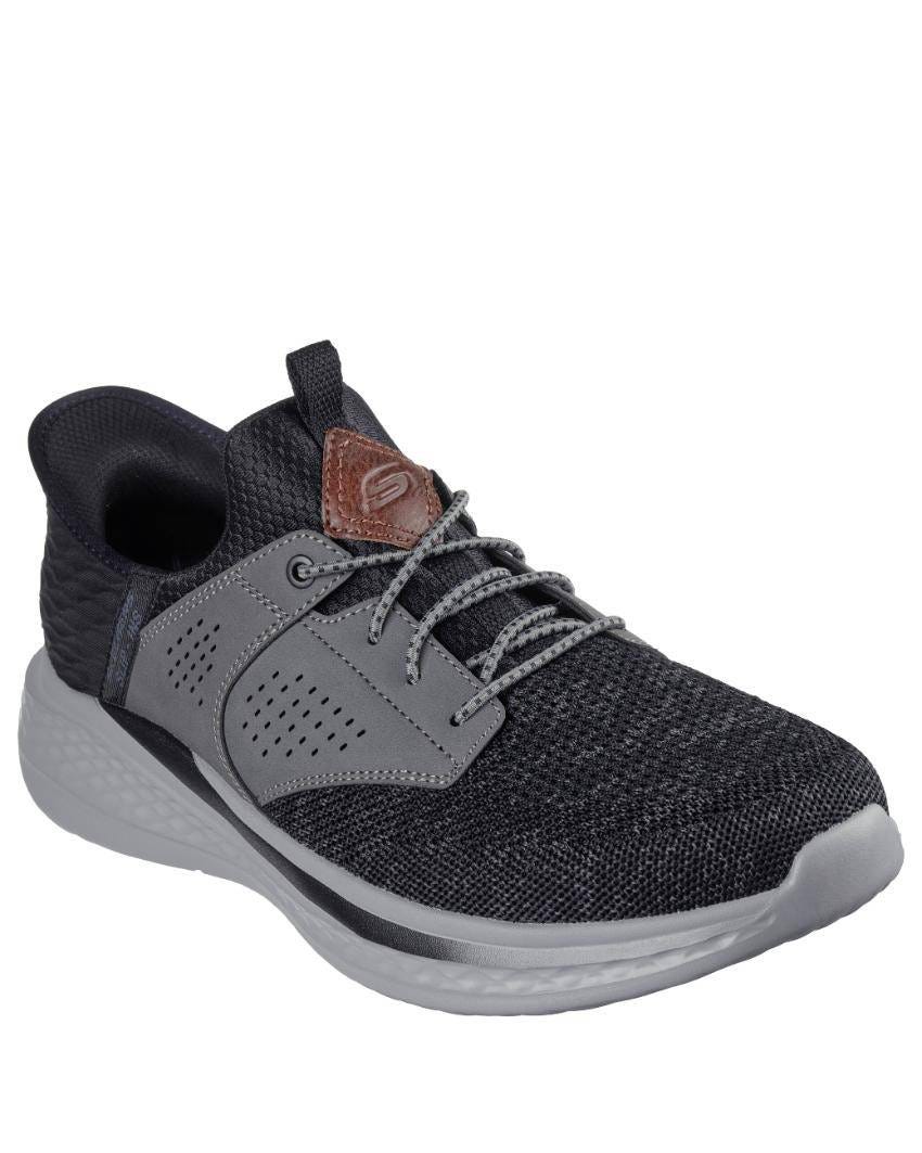 Skechers Slip-Ins Relaxed Fit: Slade - Caster - BLACK GREY slider