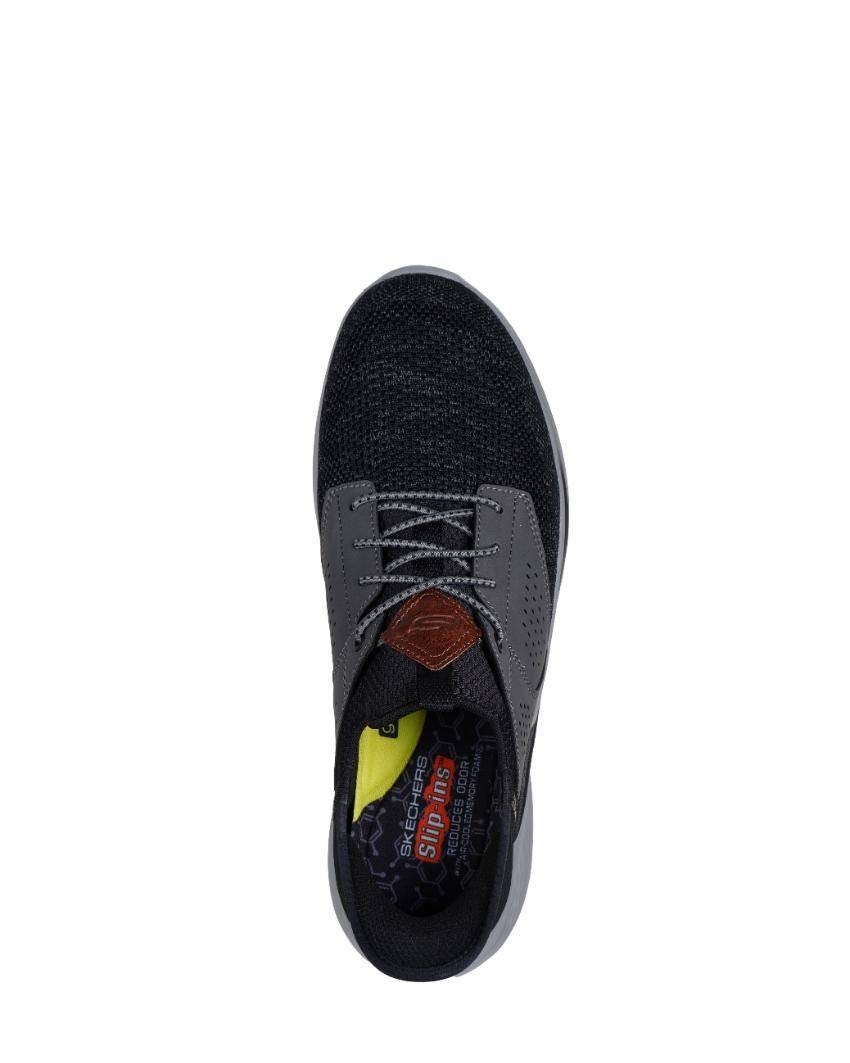 Skechers Slip-Ins Relaxed Fit: Slade - Caster - BLACK GREY slider