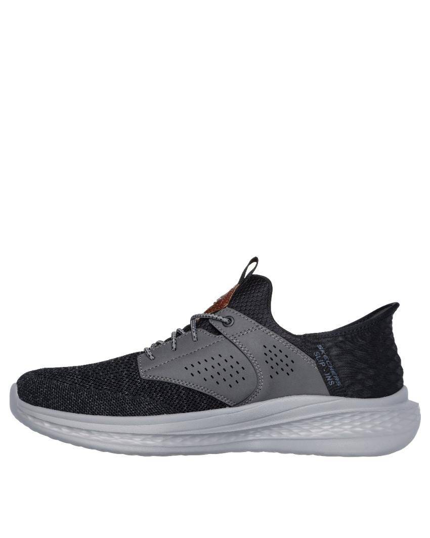 Skechers Slip-Ins Relaxed Fit: Slade - Caster - BLACK GREY slider