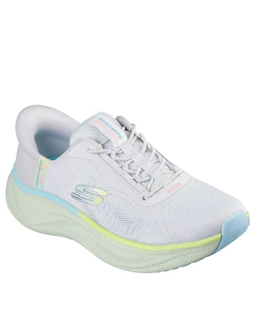 Skechers Slip-Ins: Skech Cloud - Perfectly Plush - LIGHT GREY/MULTI