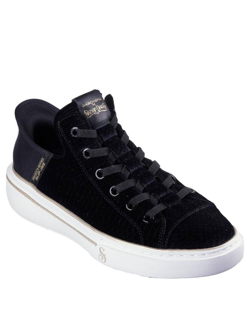 Skechers Slip-Ins: Snoop One - Boss Life Velvet - BLACK slider