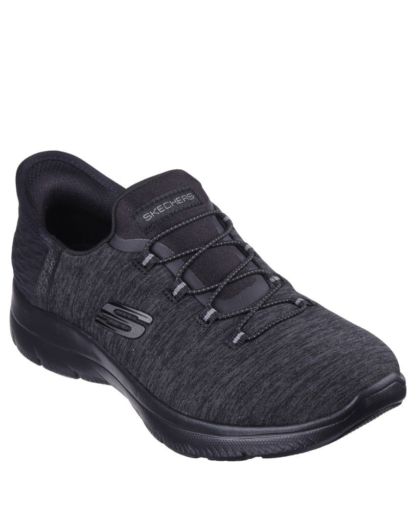 Skechers Slip-Ins: Summits - Dazzling Haze - BLACK/BLACK slider