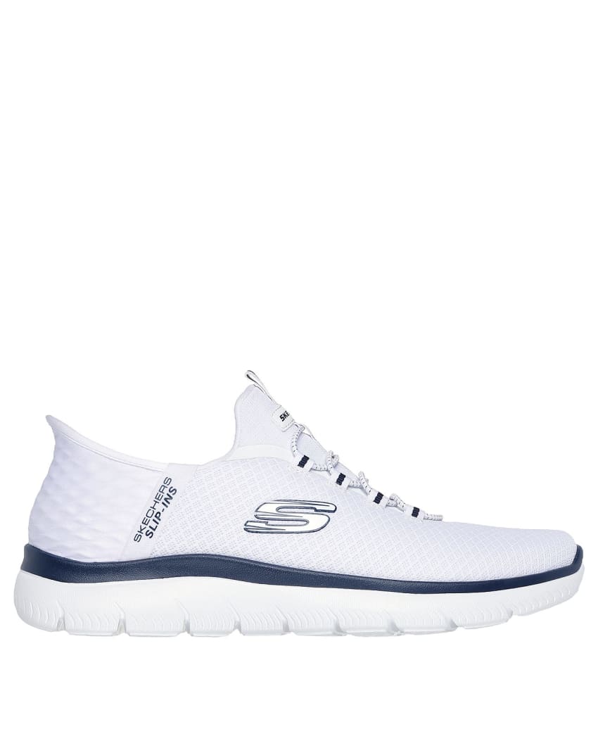 Skechers Slip-Ins: Summits - High Range Wide Fit - WHITE/NAVY slider