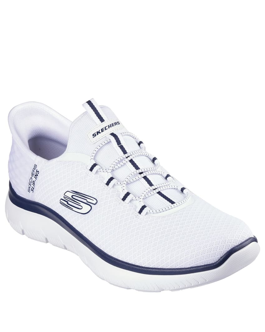 Skechers Slip-Ins: Summits - High Range Wide Fit - WHITE/NAVY