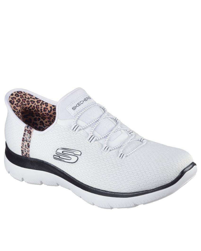 Skechers Slip-Ins: Summits - Leopard Chic - WHITE MULTI
