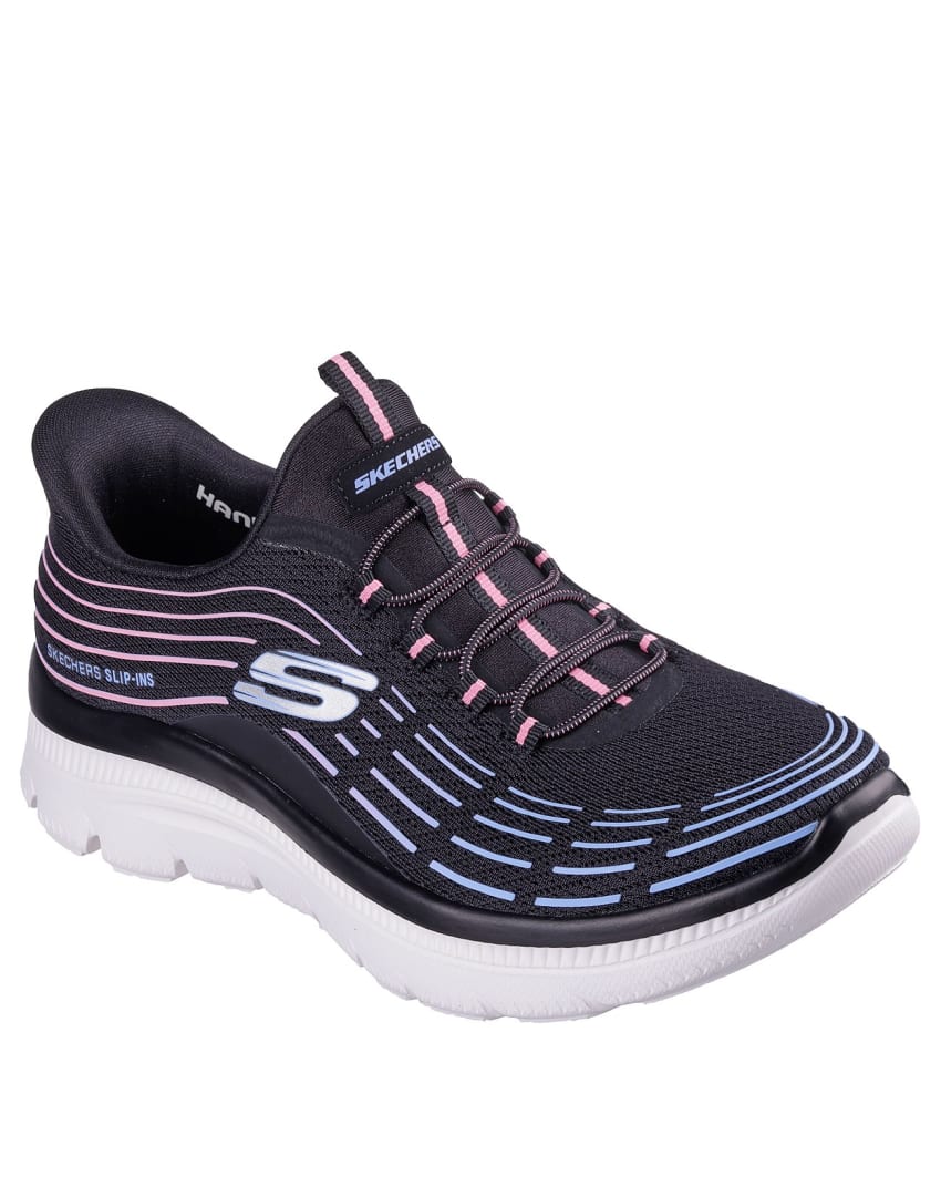 Skechers Slip-Ins: Summits Plus - Bright Wave - BLACK/MULTI
