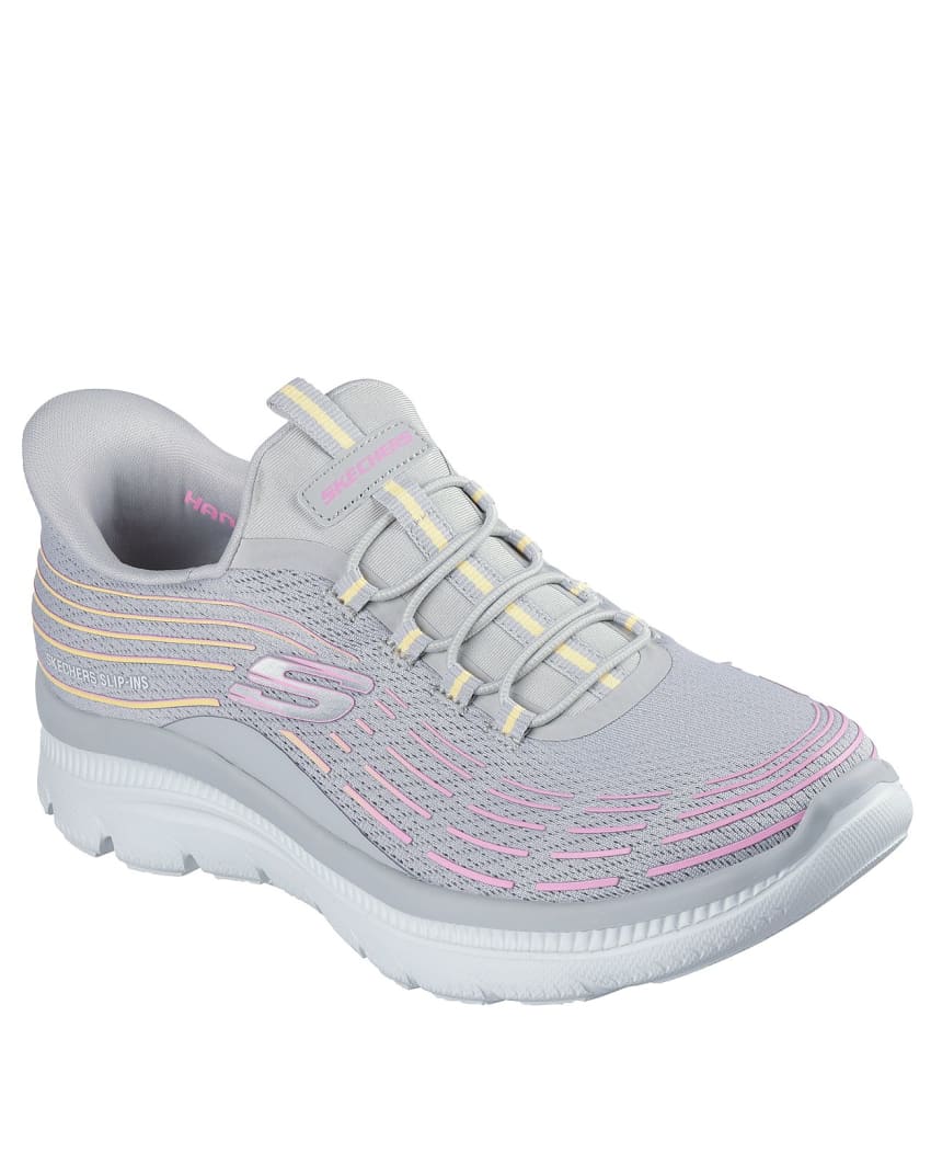 Skechers Slip-Ins: Summits Plus - Bright Wave - LIGHT GREY/MULTI