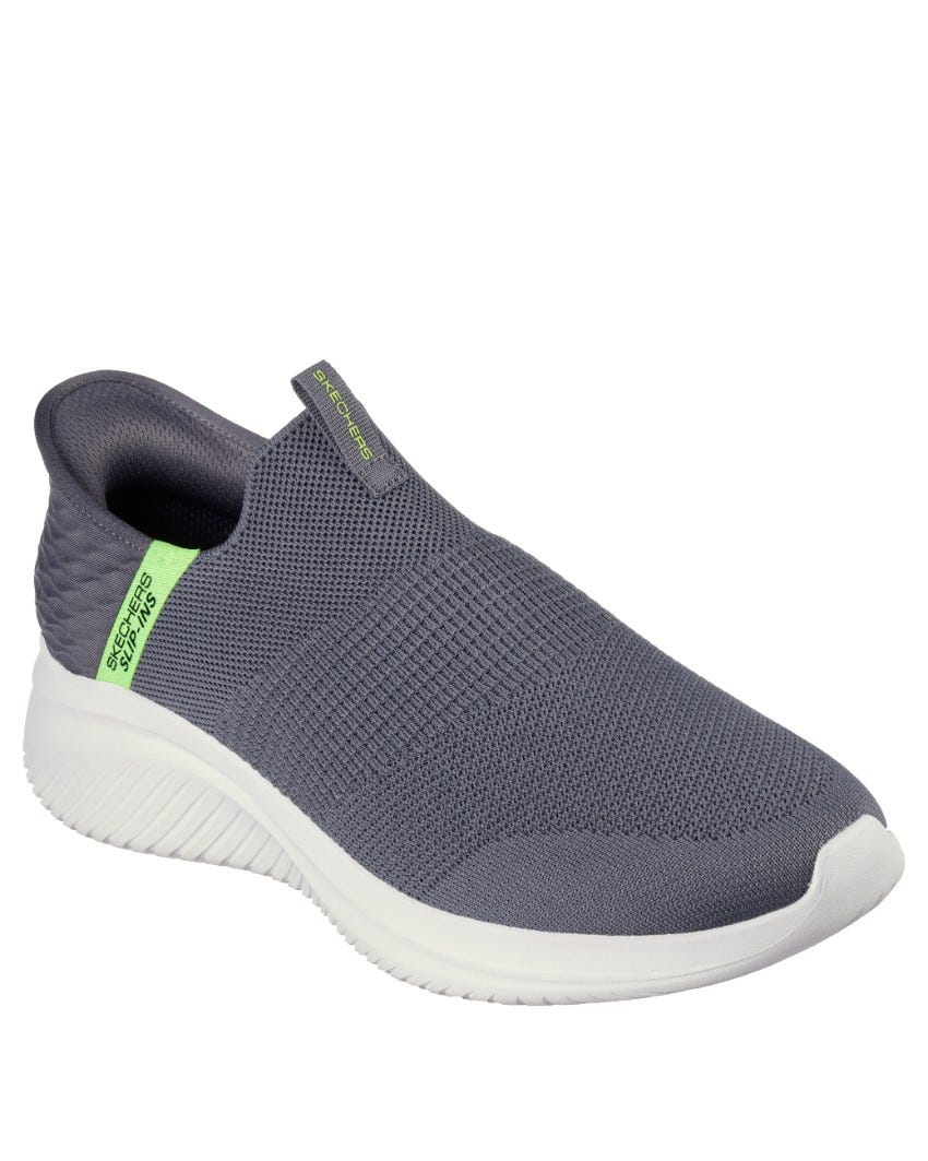 Skechers Slip-Ins: Ultra Flex 3.0 - Viewpoint - CHARCOAL/LIME slider