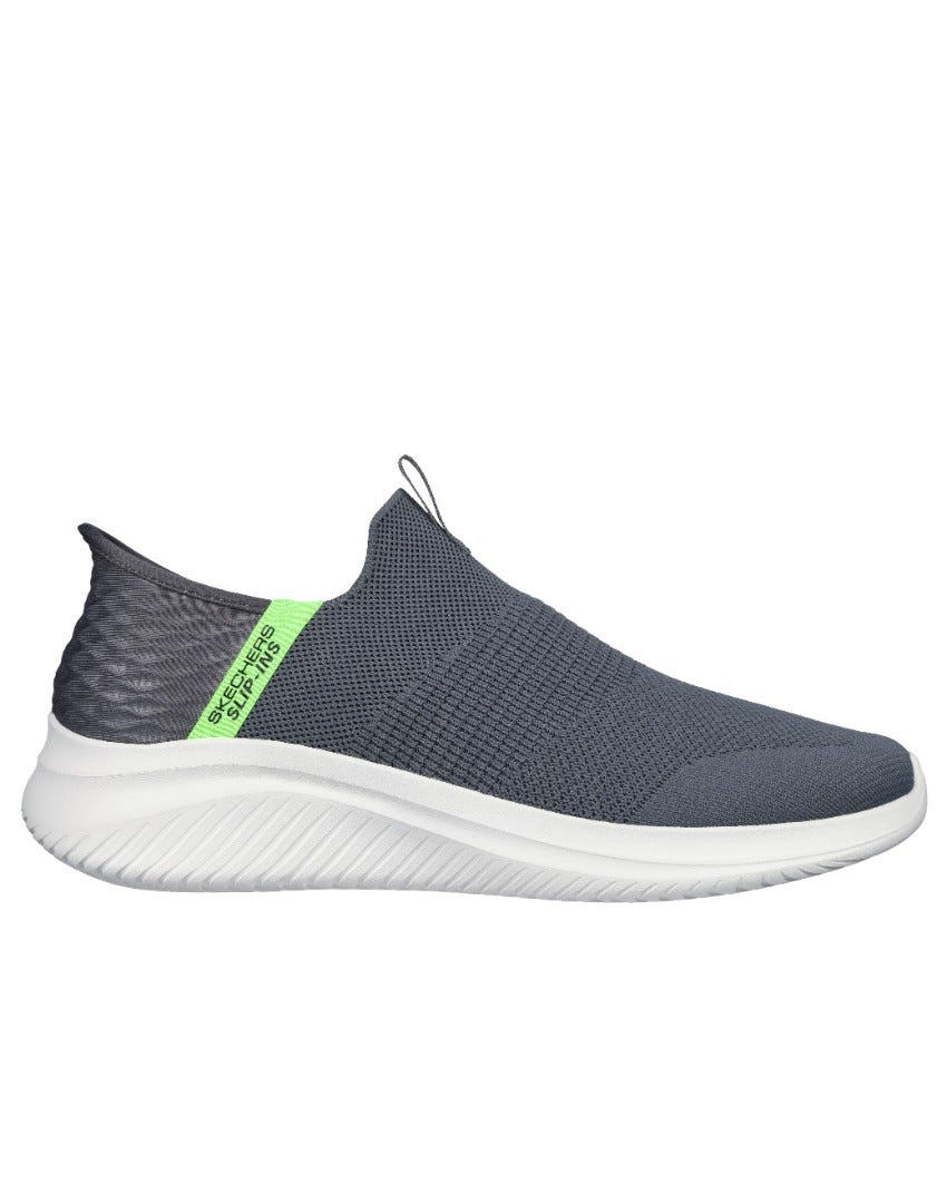 Skechers Slip-Ins: Ultra Flex 3.0 - Viewpoint - CHARCOAL/LIME slider