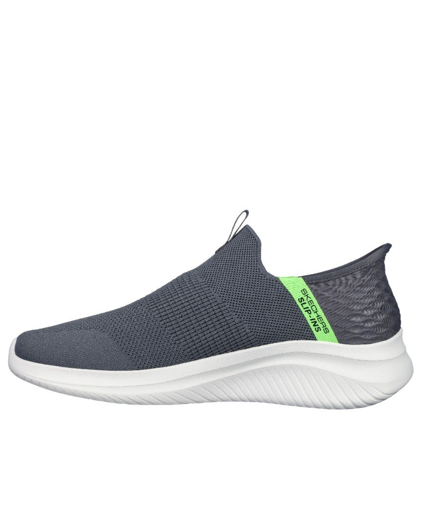 Skechers Slip-Ins: Ultra Flex 3.0 - Viewpoint - CHARCOAL/LIME slider