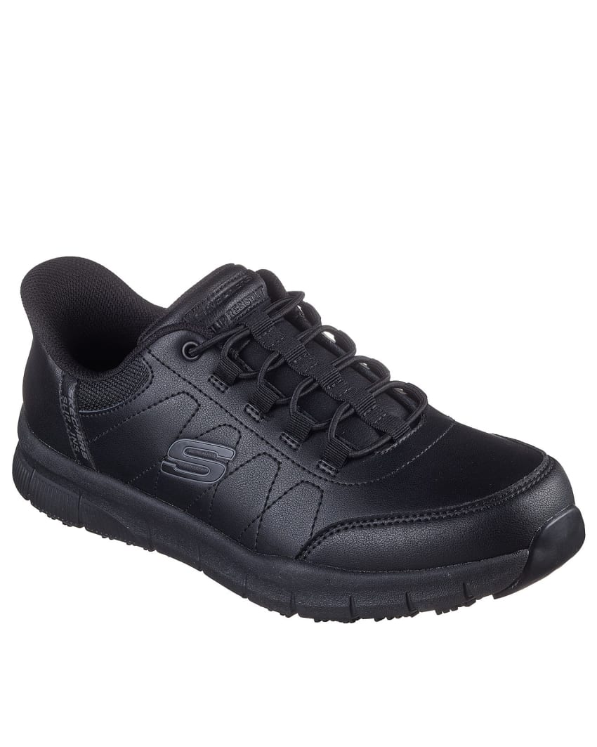 Skechers Slip-Ins Work: Nampa - Knotly - BLACK slider