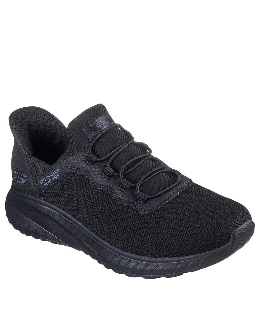 Skechers Slip-Ins Work: Squad Chaos Slip Resistant - BLACK