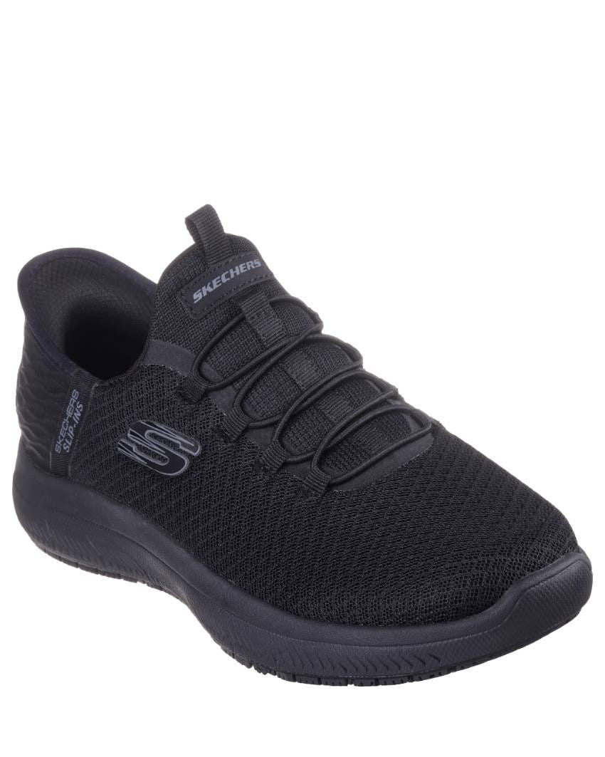 Skechers Slip-Ins Work: Summits Slip Resistant - Enslee - BLACK/BLACK slider