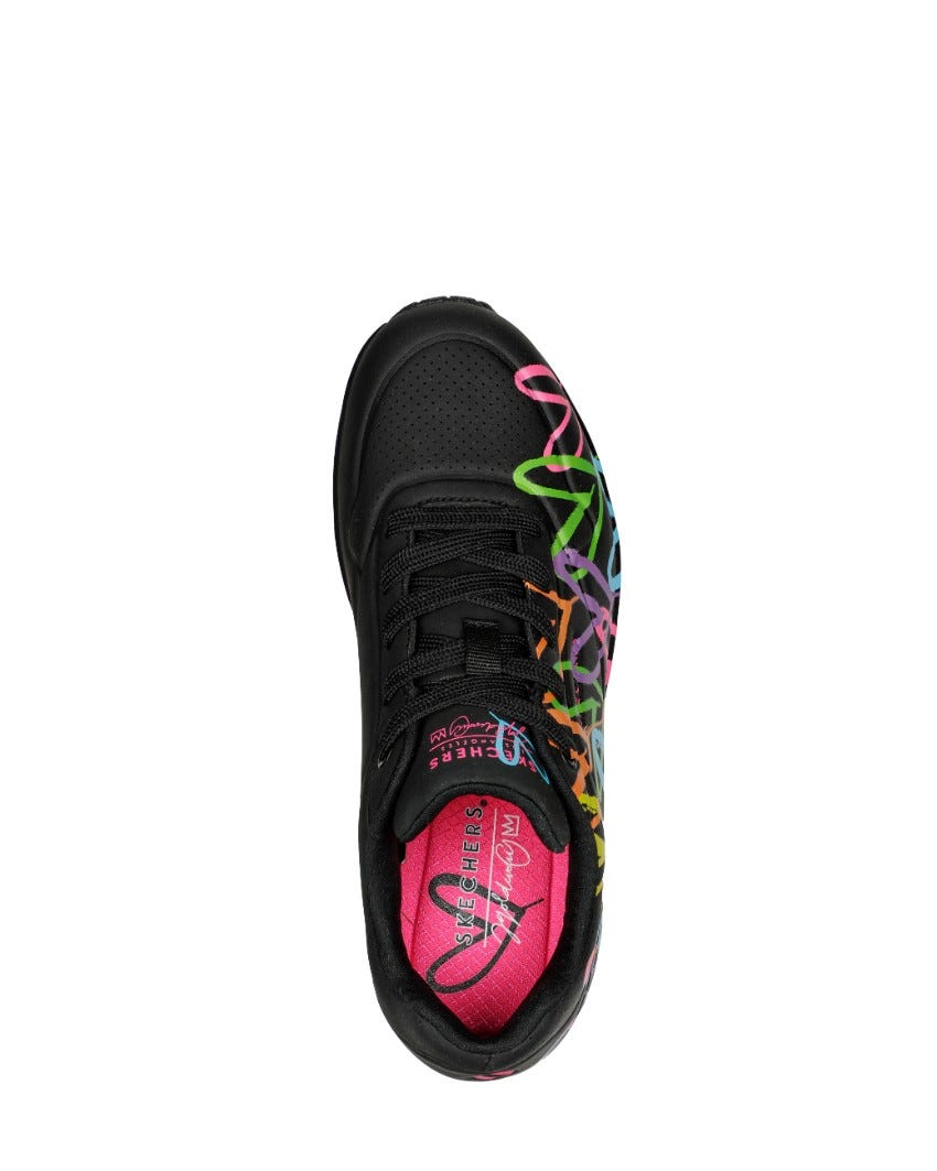 Skechers X JGoldcrown: Uno - Highlight Love - BLACK/MULTI slider