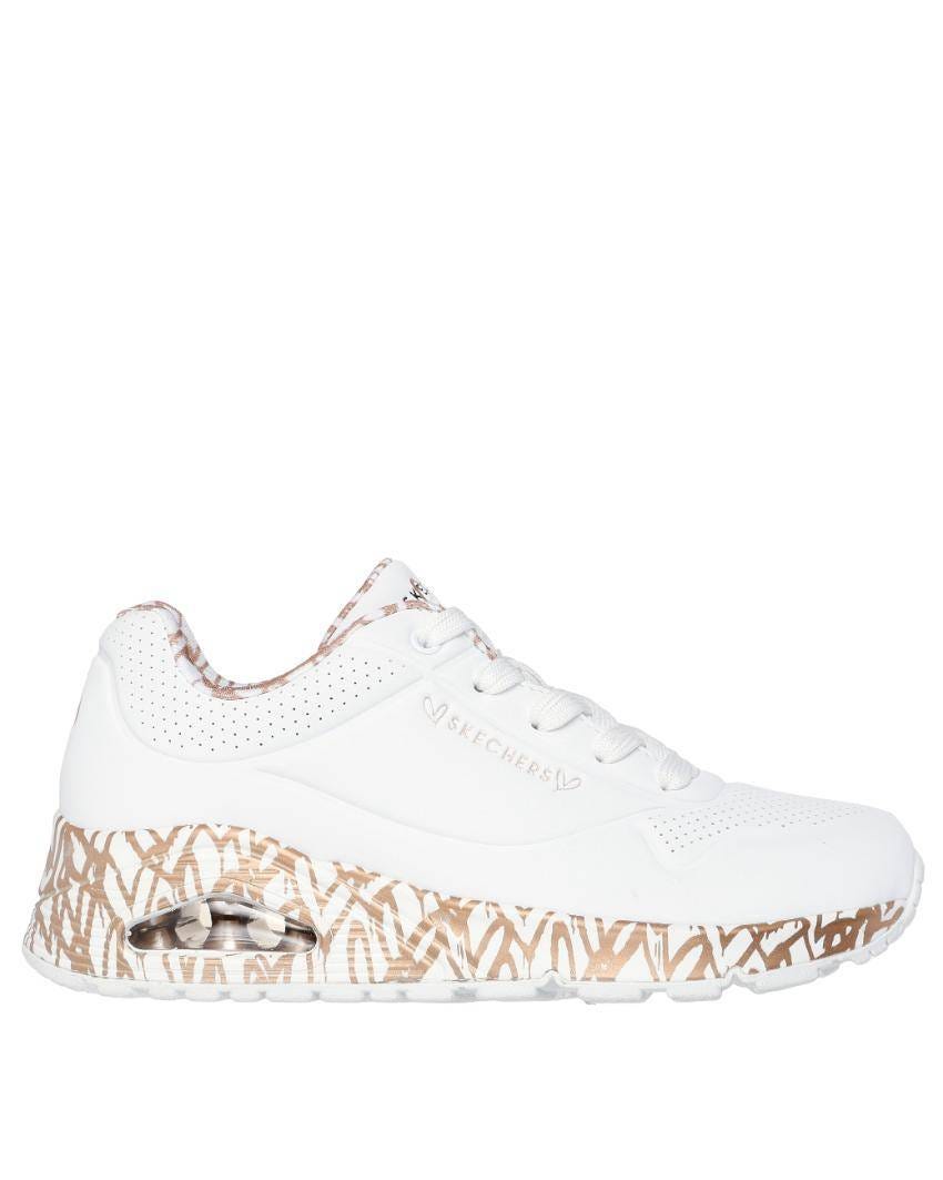 Skechers X JGoldcrown: Uno - Loving Love - WHITE/ROSE GOLD slider