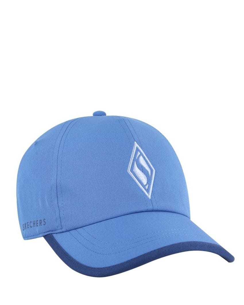 Skechweave Diamond Colorblock Hat - PARISIAN BLUE