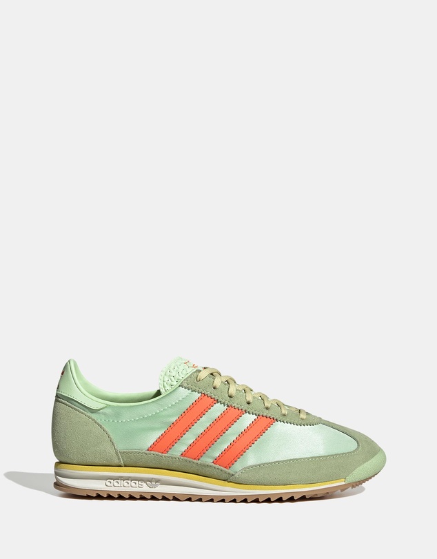 SL 72 OG Shoes - Women's - Semi Green Spark, Solar Orange & Off White