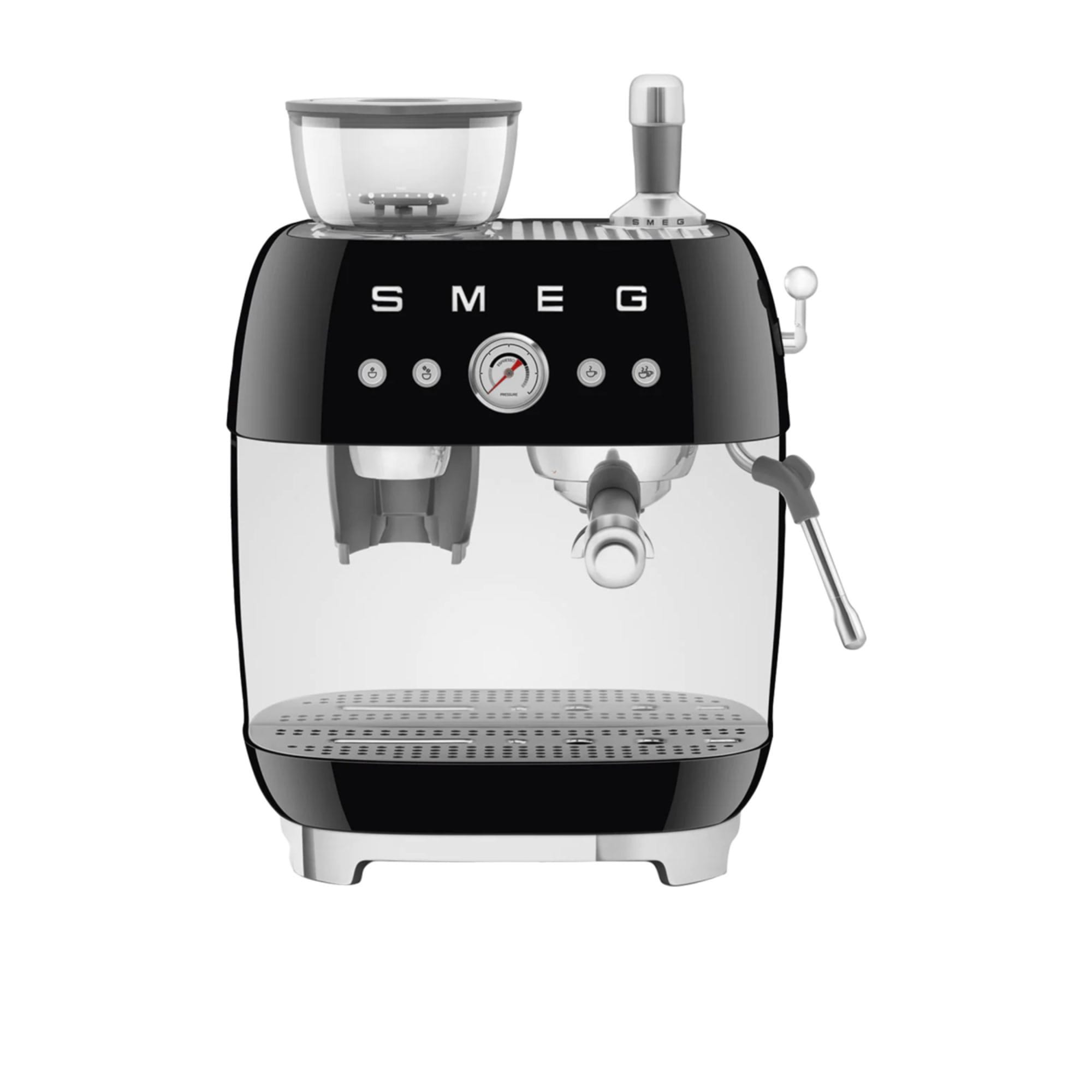 Smeg 50's Retro Style EGF03 Espresso Machine with Built In Grinder Black - Cart slider