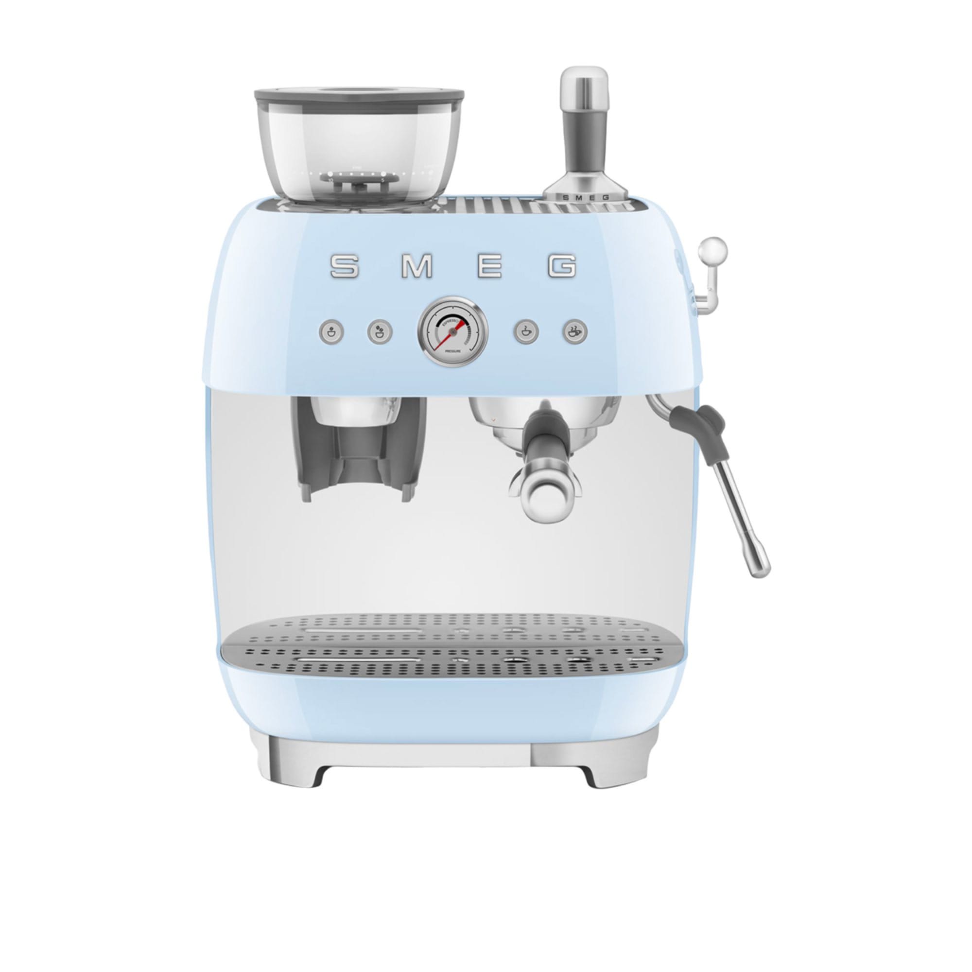 Smeg 50's Retro Style EGF03 Espresso Machine with Built In Grinder Pastel Blue - Cart slider