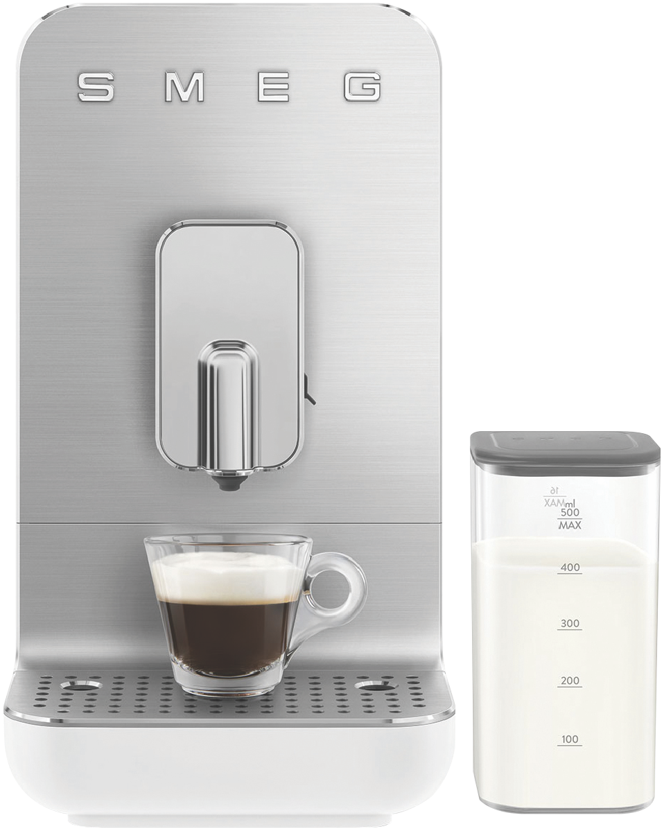 Smeg Bean To Cup Coffee Machine With Milk Steaming Wand Matte White slider