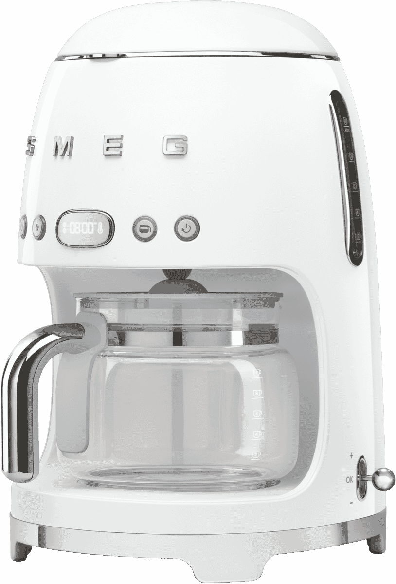 Smeg Retro Drip Filter Coffee Machine - White