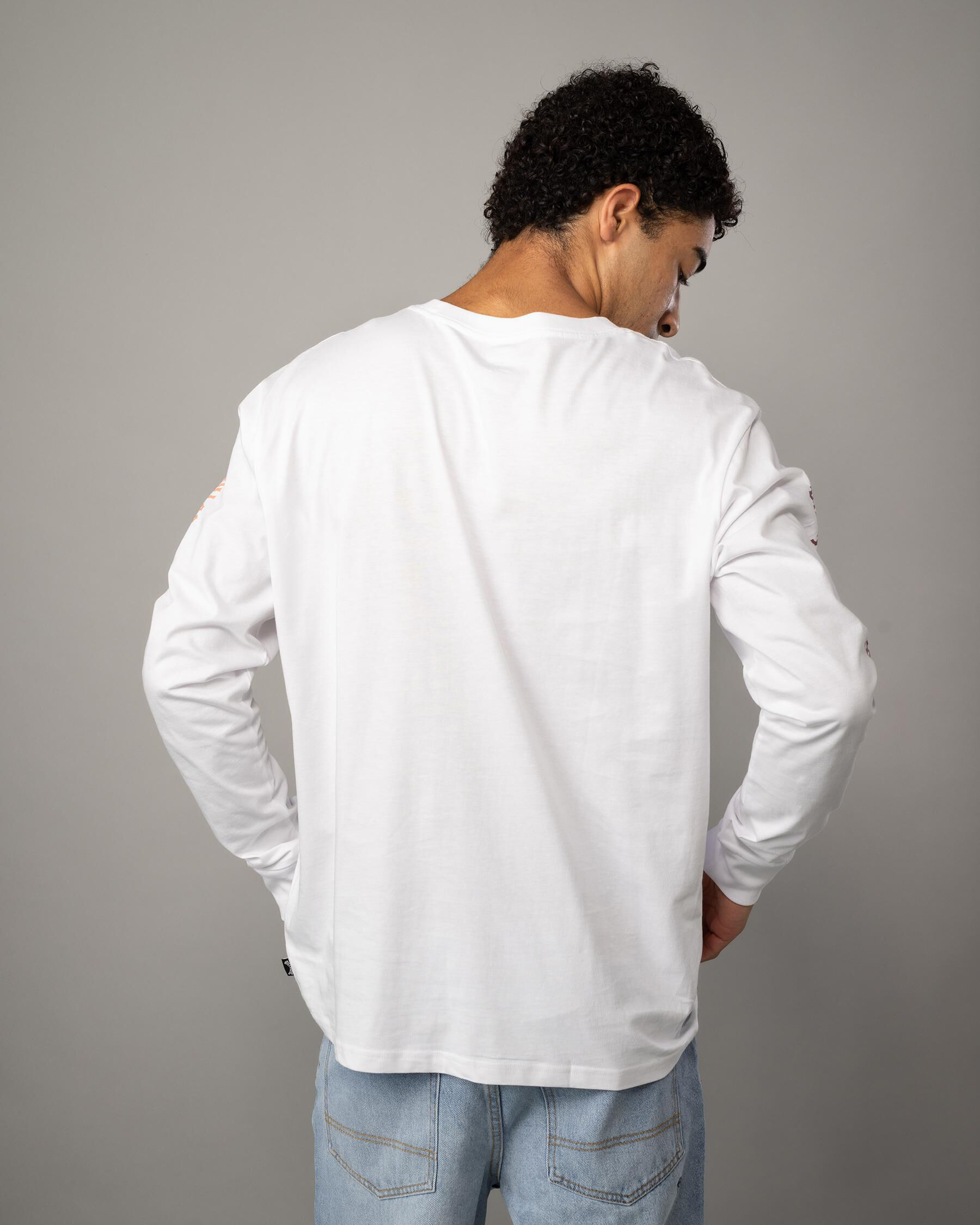 Snaking Arches Long Sleeve T-Shirt - White slider