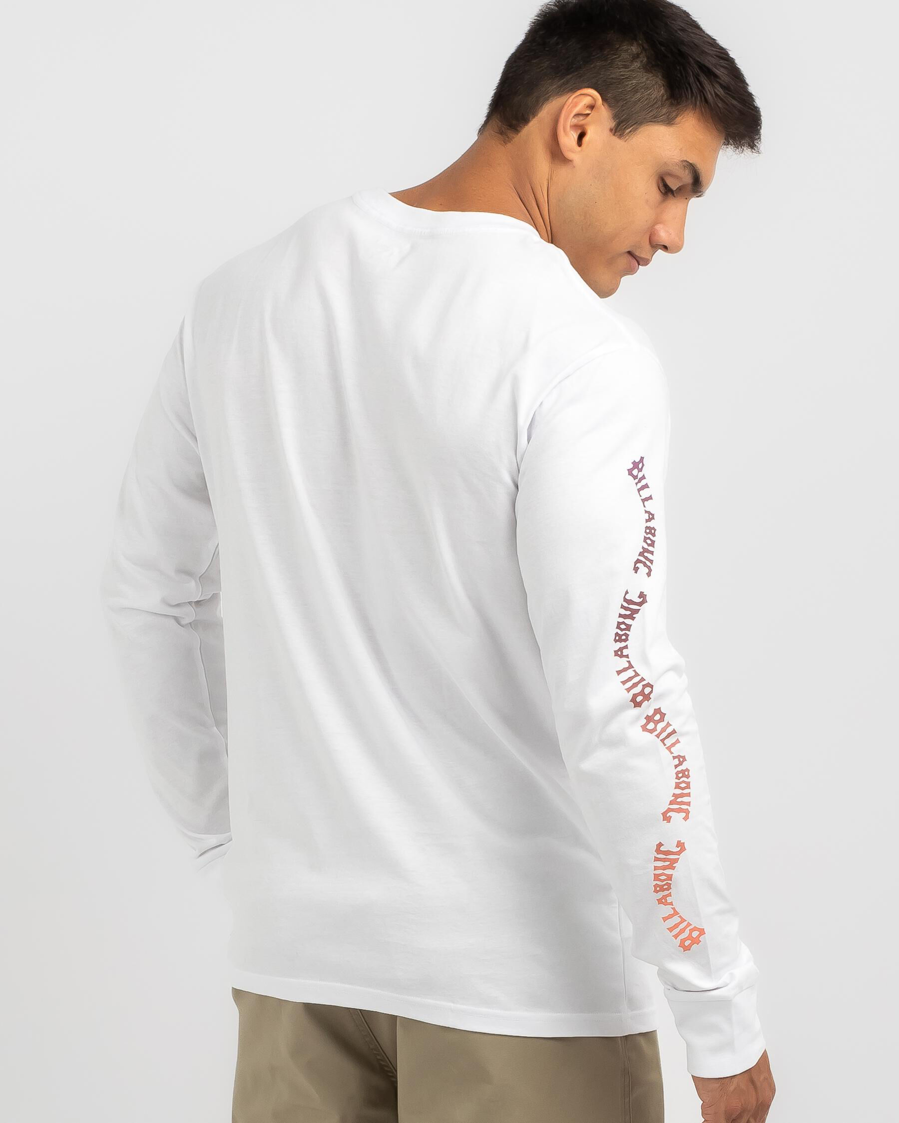 Snaking Arches Long Sleeve T-Shirt - White slider