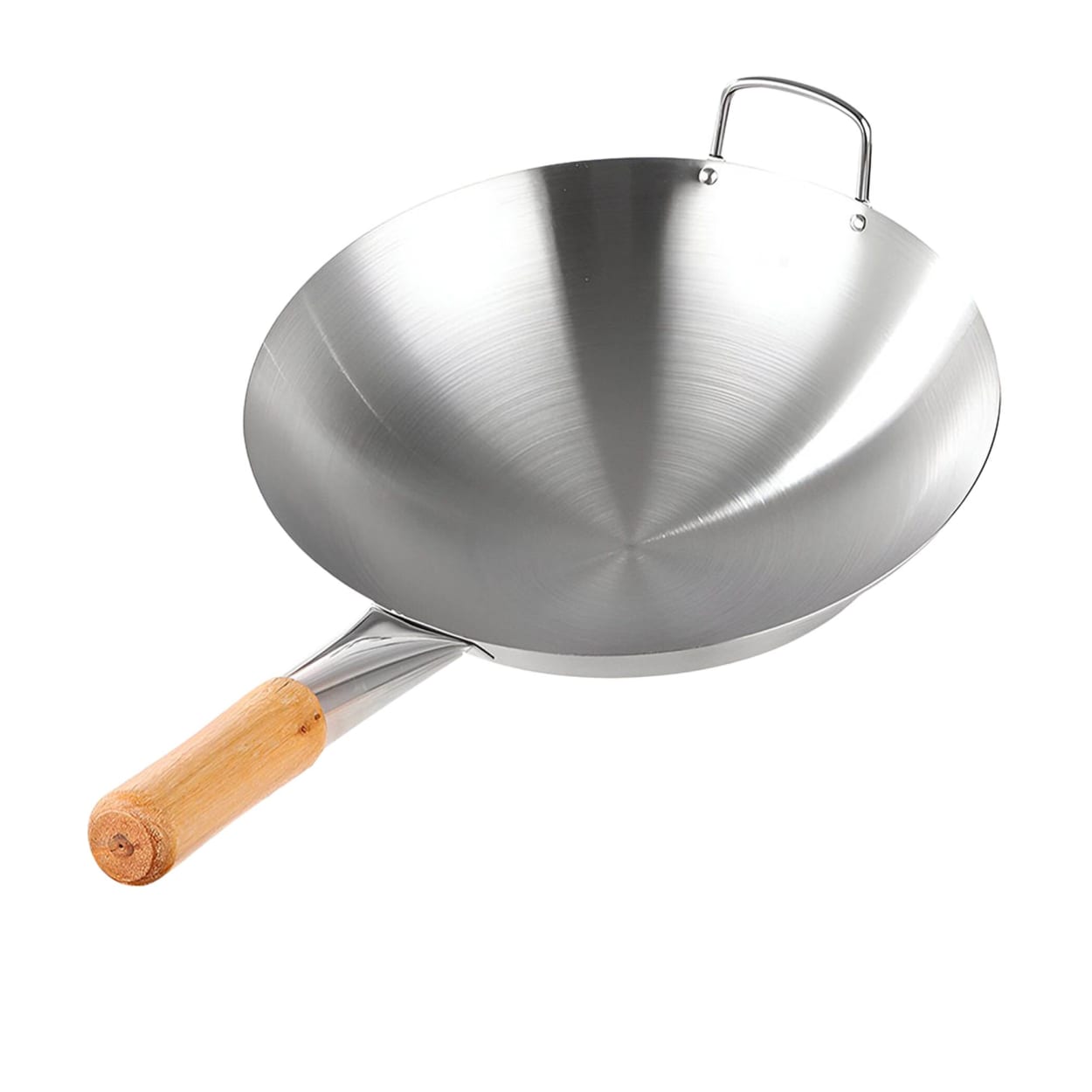 SOGA Stainless Steel Wok 38cm - Silver/Grey slider