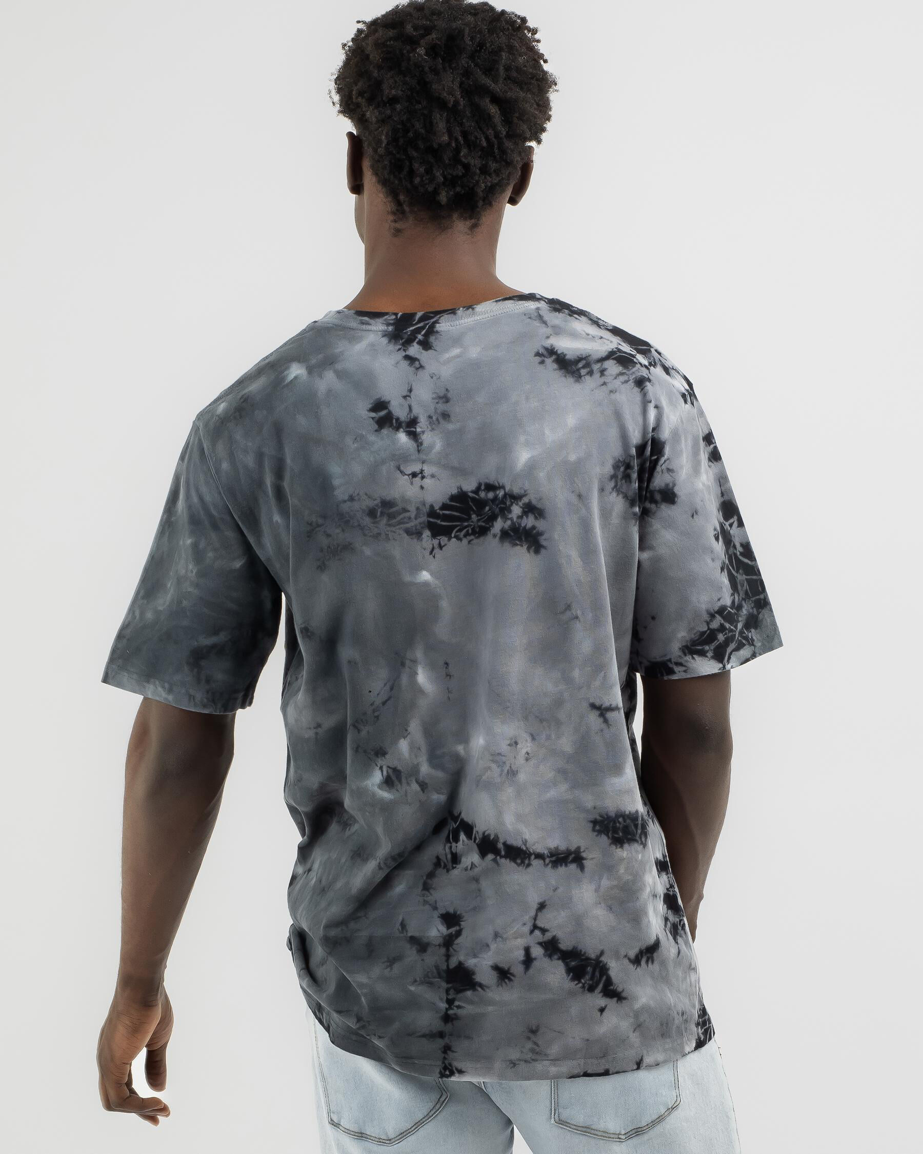 Solid Strip T-Shirt - Black Tie Dye slider