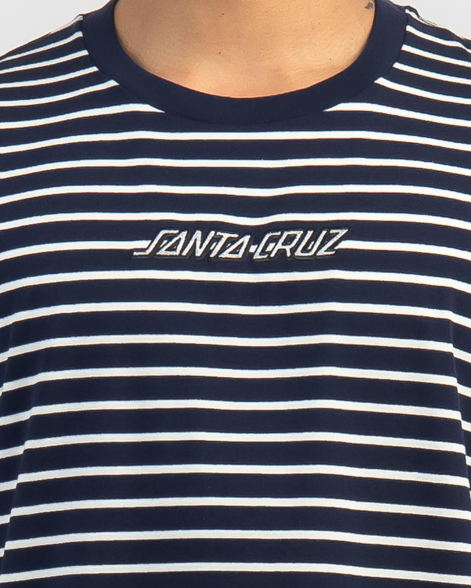 Strip Stripe T-Shirt - Navy slider