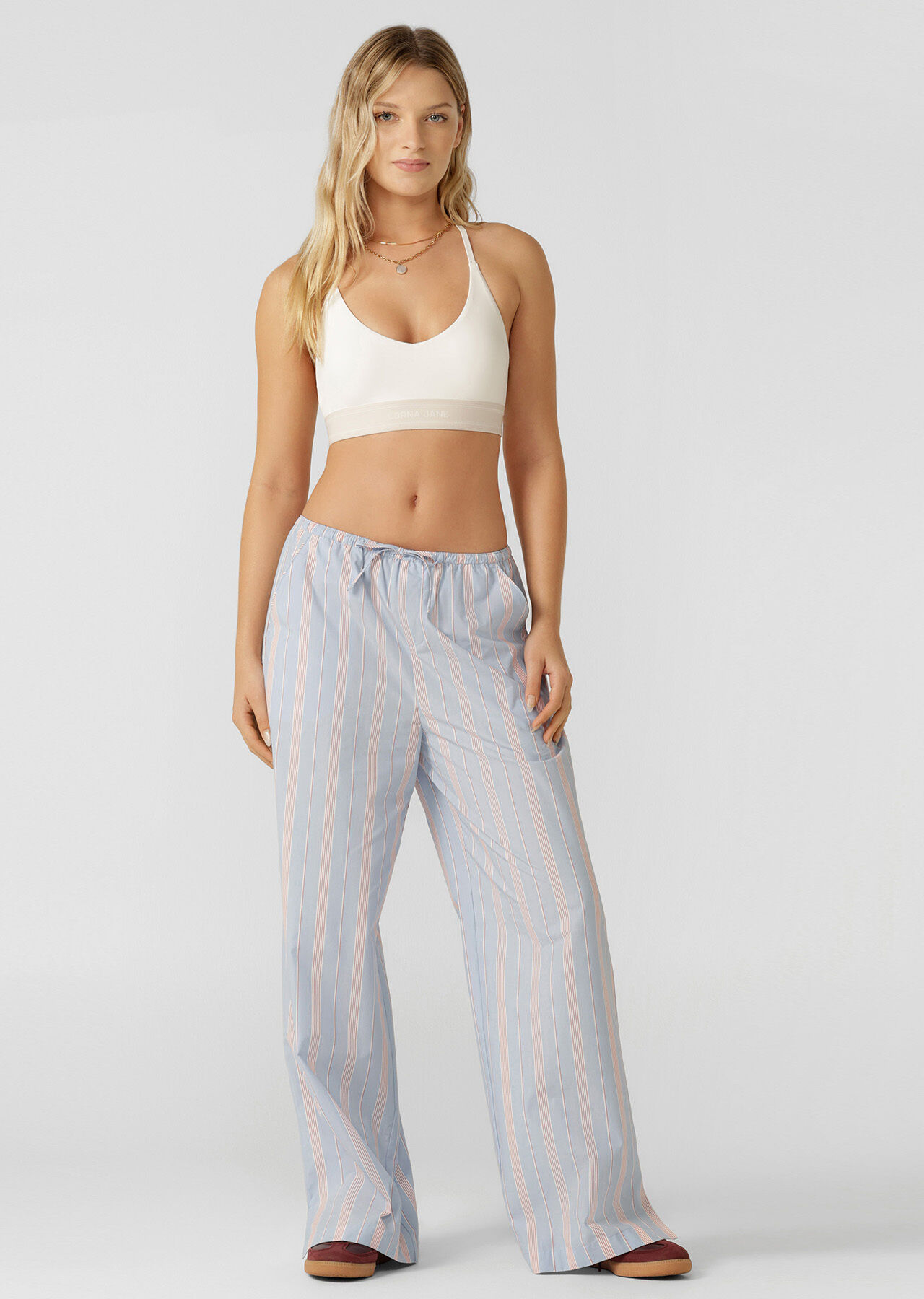 Stripe Lounge Pants - Blue Multi Stripe slider