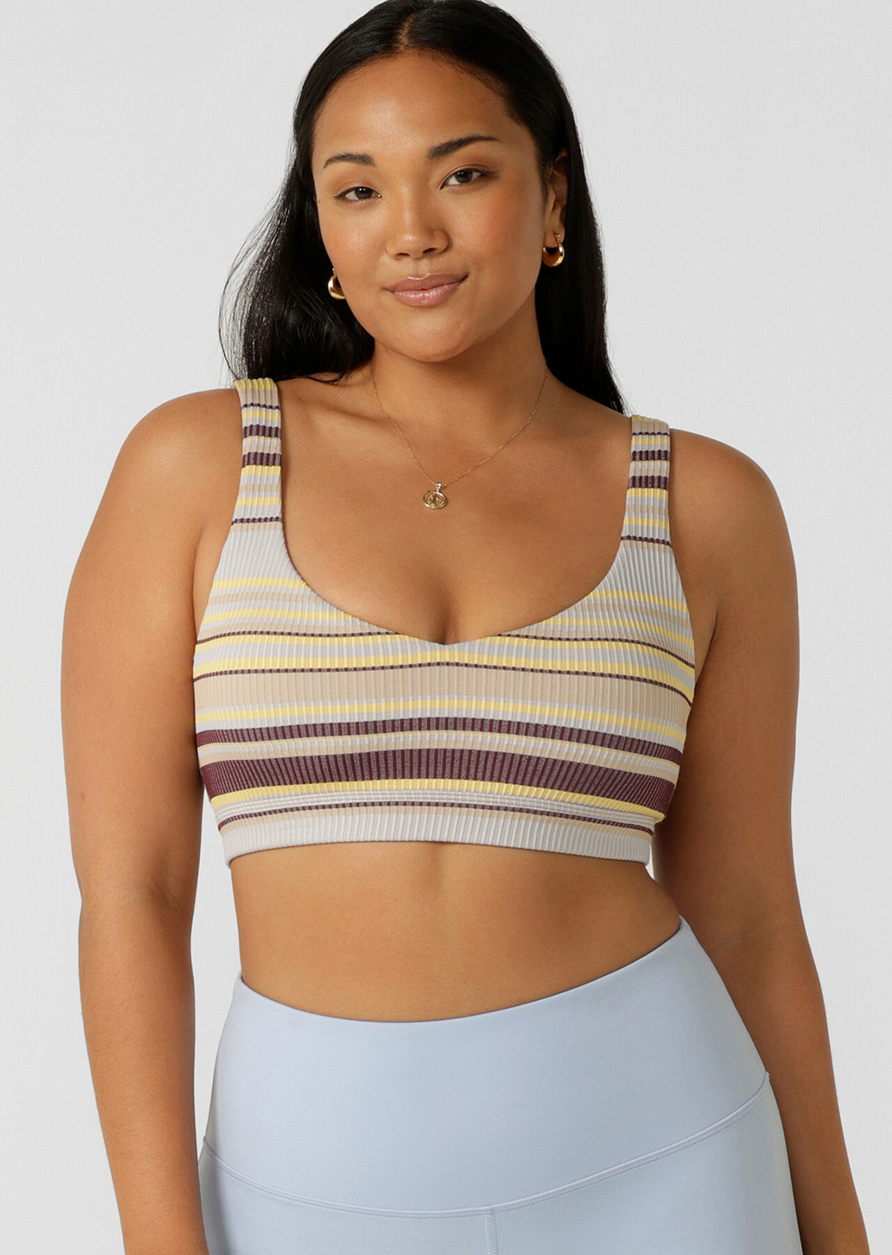 Sunset Stripe Seamless Bralette - Sunset Stripe slider