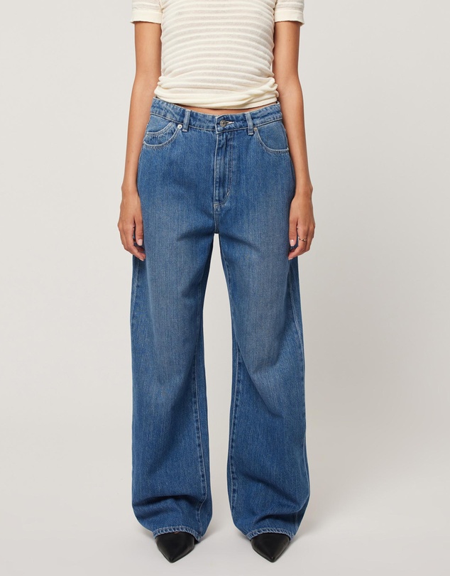 Super Loose Jeans - Mid Vintage Indigo