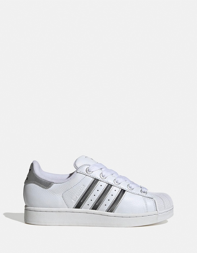 Superstar II Shoes - Women's - FTWR White, Matte Silver & Core Black